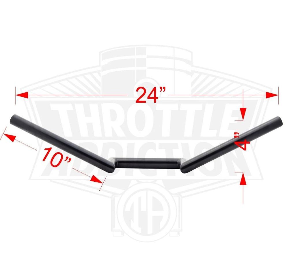 Throttle Addiction Z Bars Black 1"
