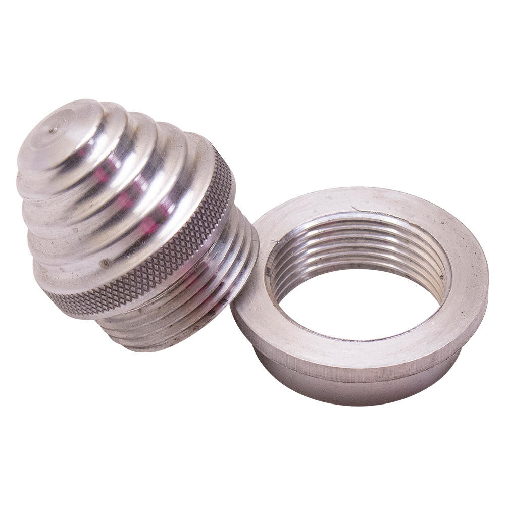 Weld In Aluminum Oil Tank Fill Cap And Bung Aluminum Stepped Top Cap