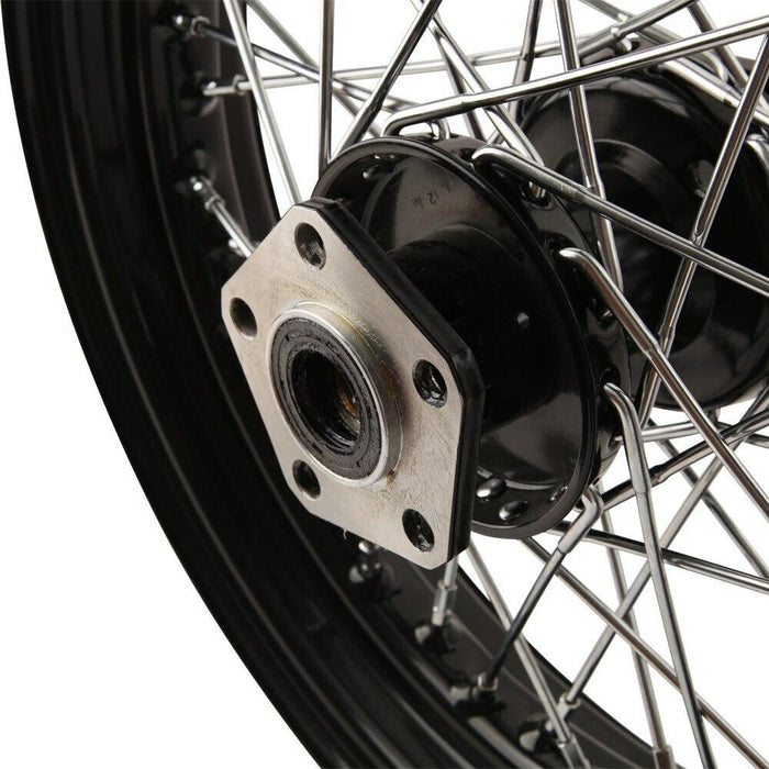 16" x 3.00" Black Rear Spoke Wheel - Harley 1979-1999 - Requires Tube