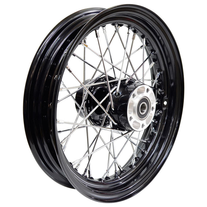 16" x 3.00" Black Rear Spoke Wheel - Harley 2000-2007