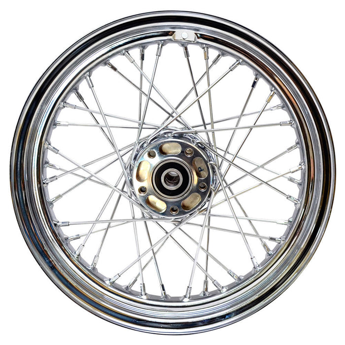 16" x 3.00" Chrome Rear Spoke Wheel - Harley 2000-2007