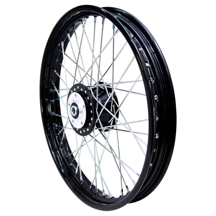 21" x 2.15" Harley Black Spoke Wheel - FX / Dyna / Sportster 1984-1999