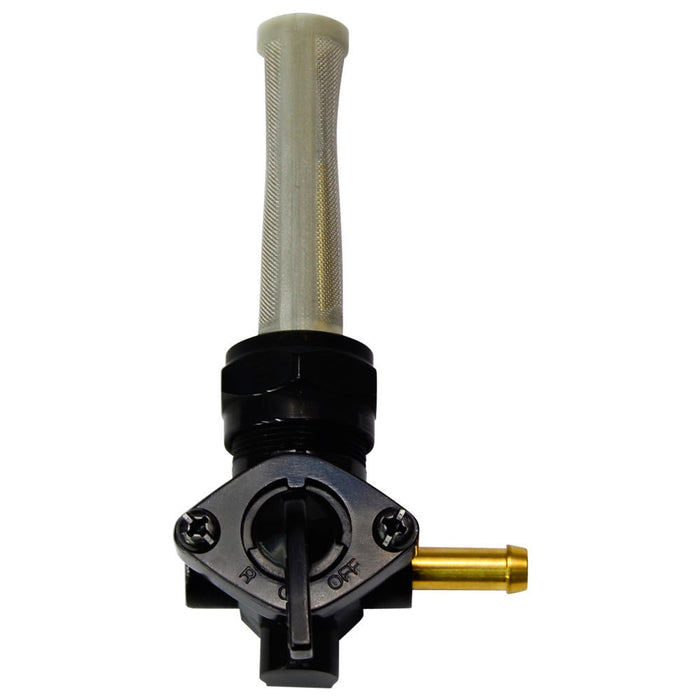 22mm Petcock - 90 Degree Outlet (Right Facing) - Black