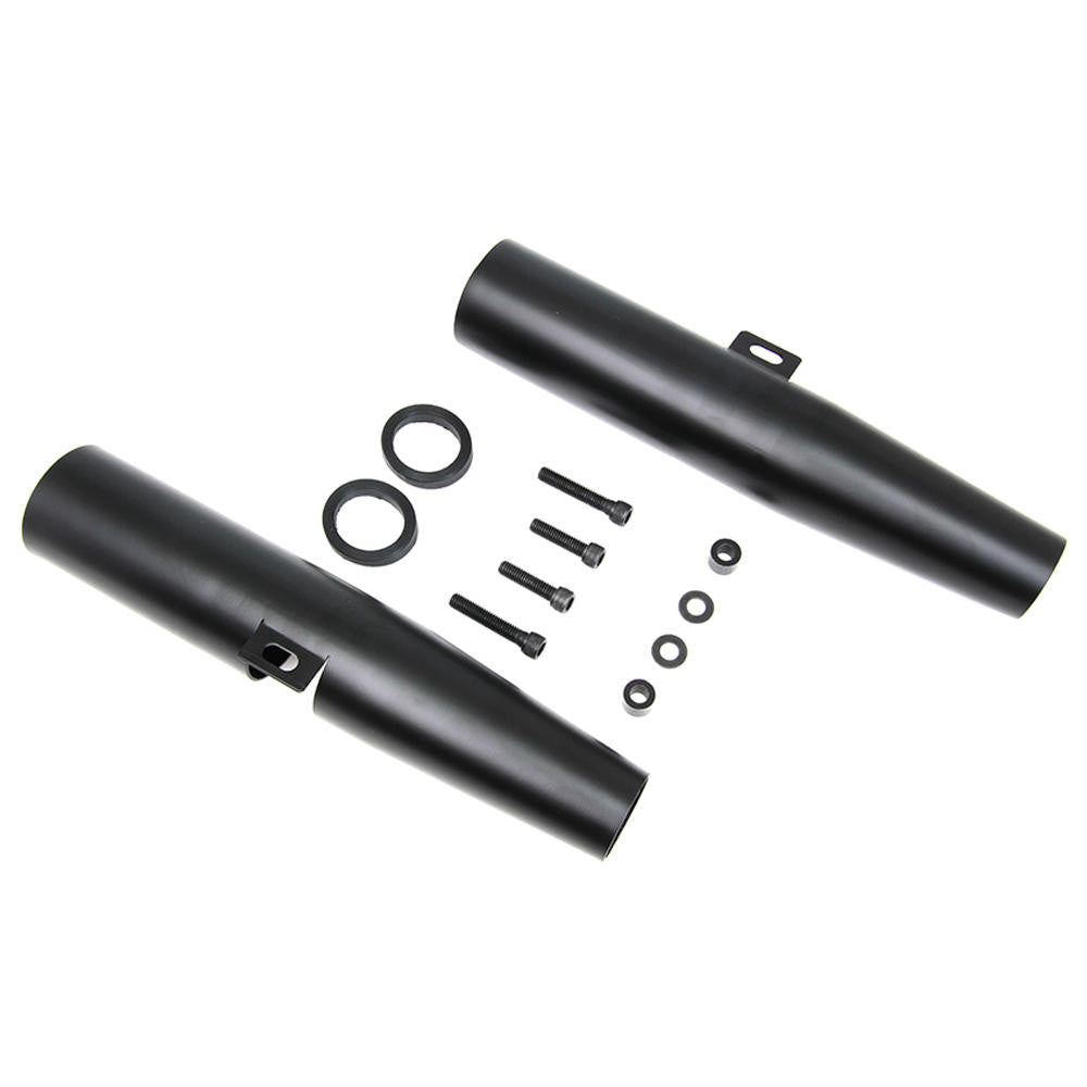 39mm Sportster Fork Shrouds Black 1986 to 2003 — Throttle Addiction