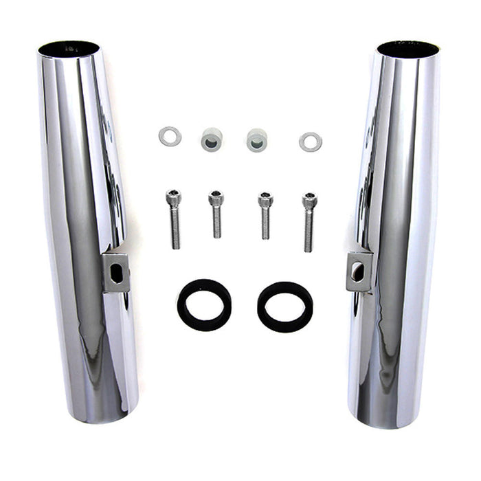 39mm Sportster Fork Shrouds - Chrome - 2004 and Up