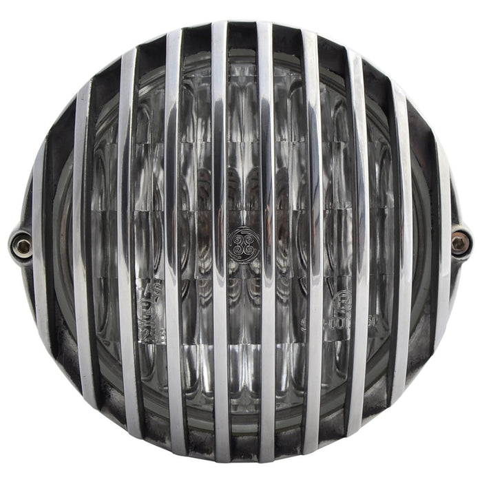 5" Grille Motorcycle Headlight - Polished