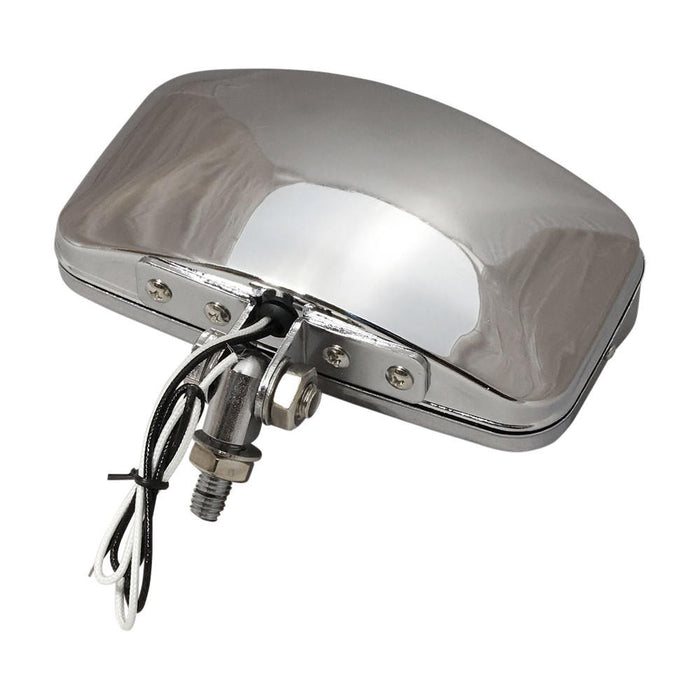 Bates Style Rectangle Headlight - Chrome