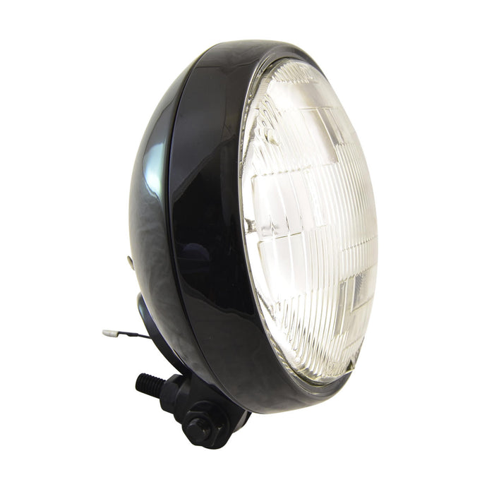 Shallow Spotlight Style Headlight - Black