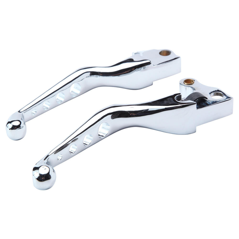 Sportster Lever Set Drilled 20042006 Chrome — Throttle Addiction