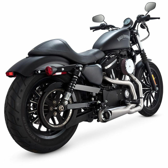 Vance & Hines - Competition Series 2-Into-1 Exhaust - 2014-2018 Sportster XL - Brushed Stainless