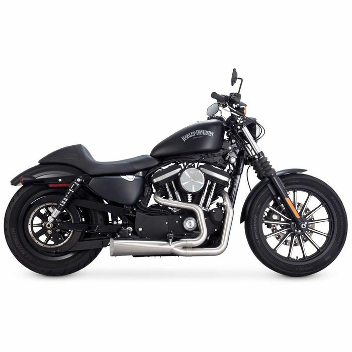 Vance & Hines - Competition Series 2-Into-1 Exhaust - 2014-2018 Sportster XL - Brushed Stainless